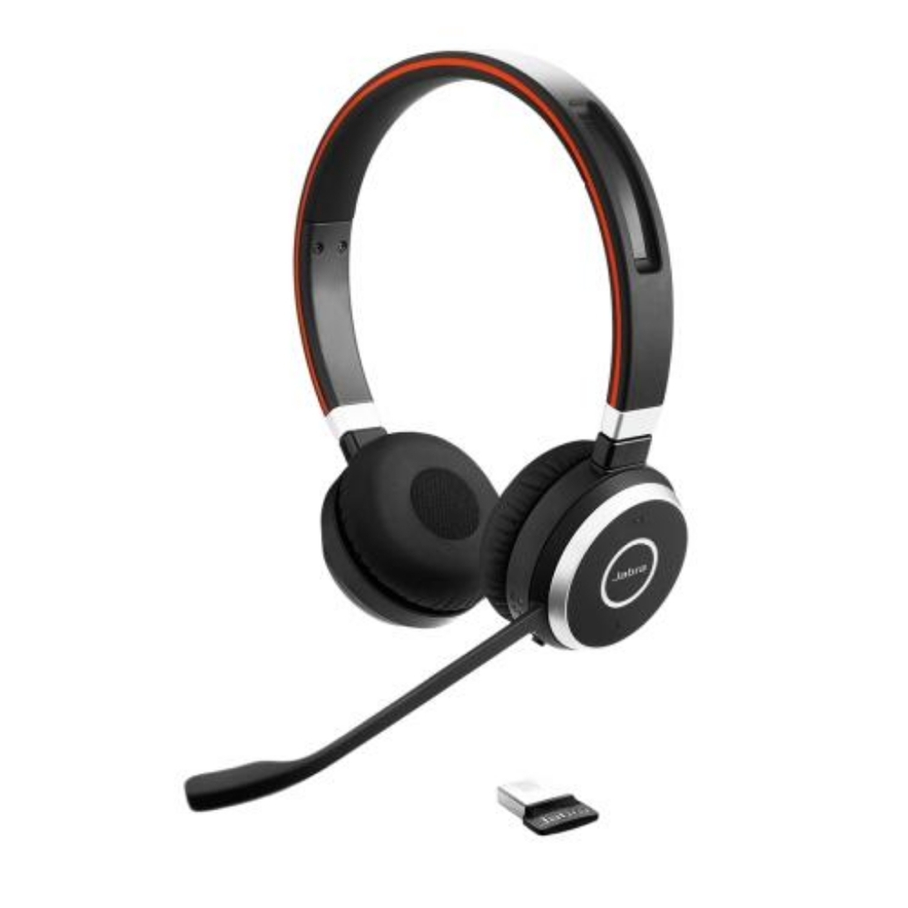 Jabra Evolve 65 UC Wireless Over Ear Headset Stereo Link 370 Model 6599-829--409